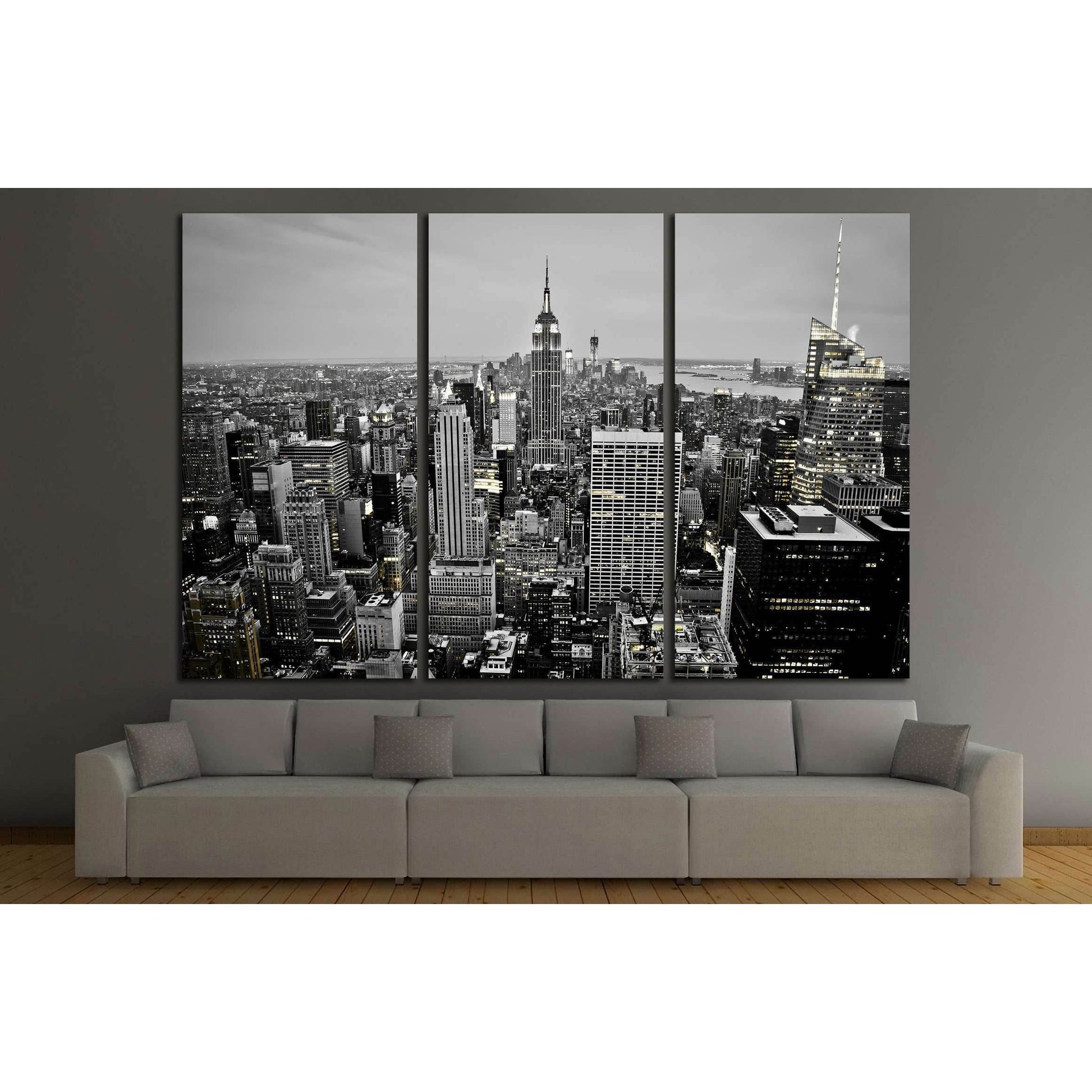 New York City Skyline at Night №2405 Ready to Hang Canvas PrintCanvas art arrives ready to hang, with hanging accessories included and no additional framing required. Every canvas print is hand-crafted, made on-demand at our workshop and expertly stretche