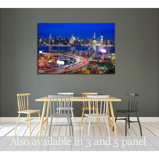 New York City skyline over The Helix Loop №2969 Ready to Hang Canvas PrintCanvas art arrives ready to hang, with hanging accessories included and no additional framing required. Every canvas print is hand-crafted, made on-demand at our workshop and expert