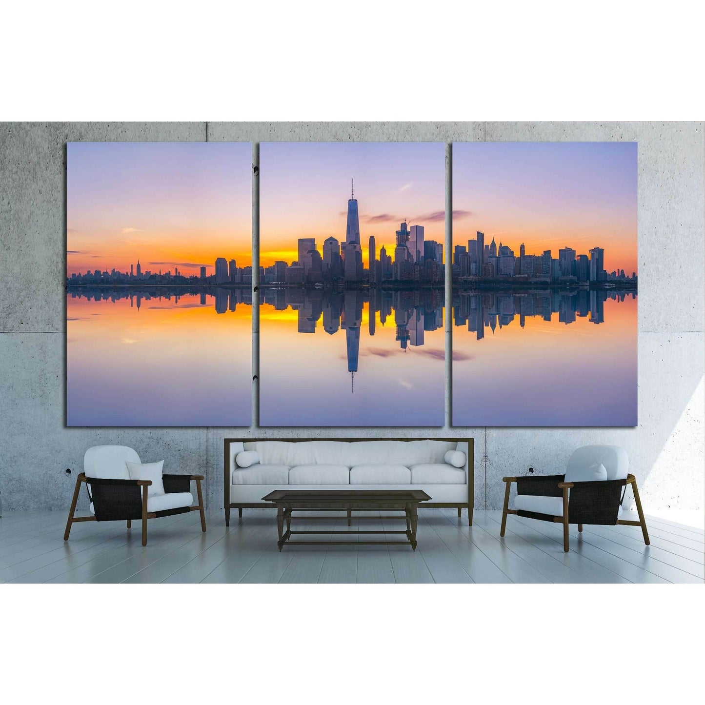 New York City Skyline Reflections at sunrise №3059 Ready to Hang Canvas PrintCanvas art arrives ready to hang, with hanging accessories included and no additional framing required. Every canvas print is hand-crafted, made on-demand at our workshop and exp