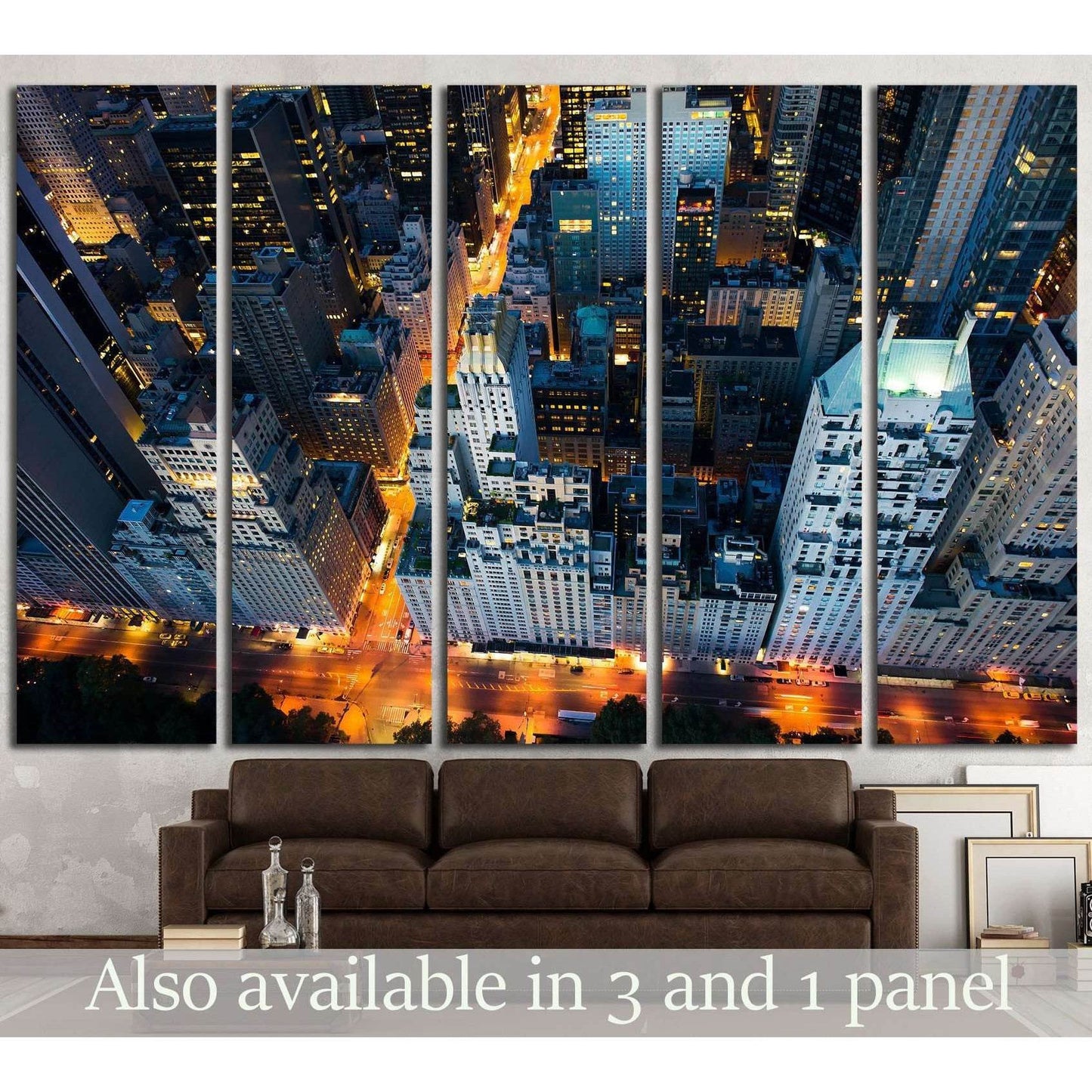 New York city, sunrise over central park №1687 Ready to Hang Canvas Print - Zellart Canvas Prints 0_NY_ART, ALL_Products, s-1687