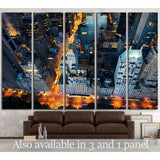 New York city, sunrise over central park №1687 Ready to Hang Canvas Print