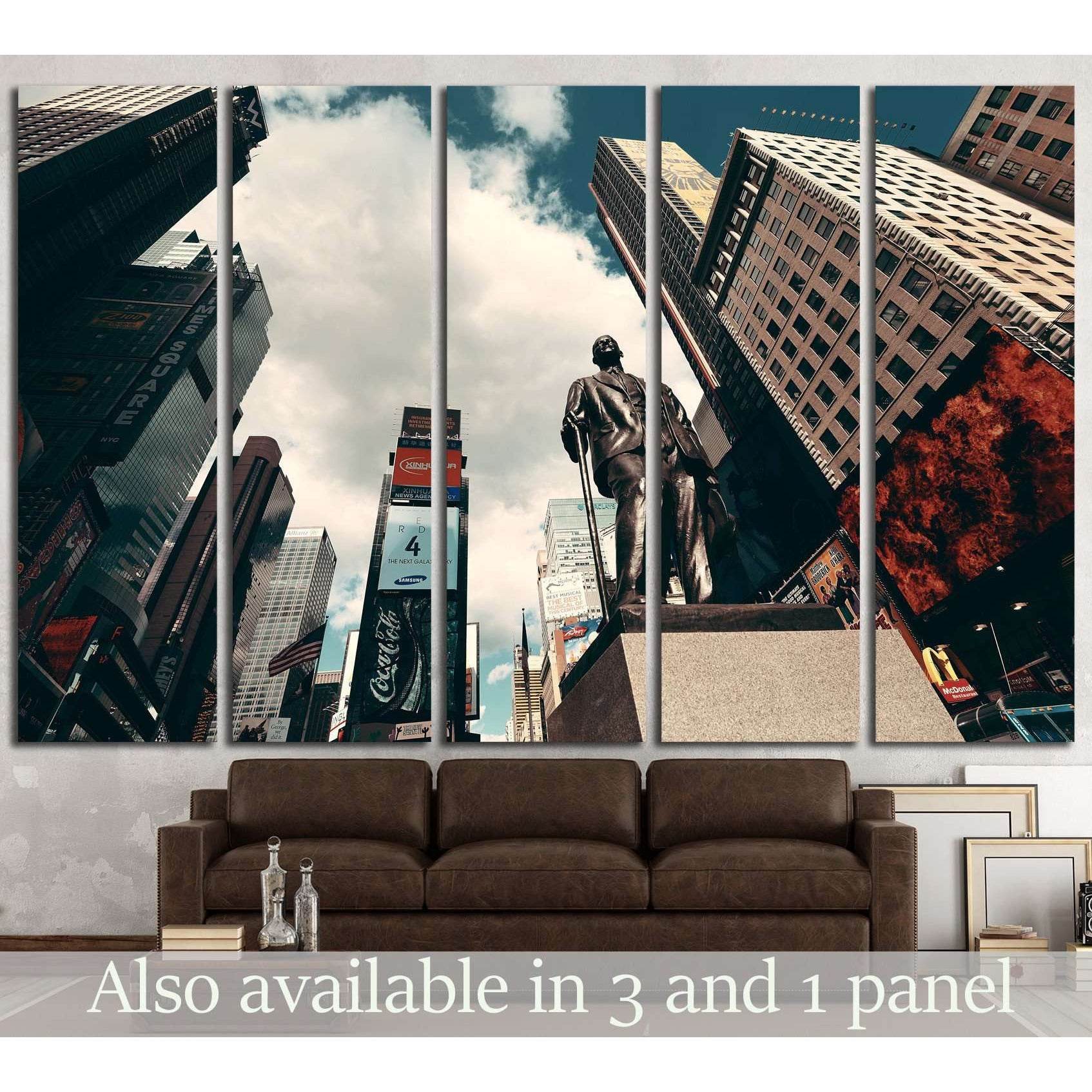 NEW YORK CITY, Times Square street, Manhattan, United States №2074 Ready to Hang Canvas Print