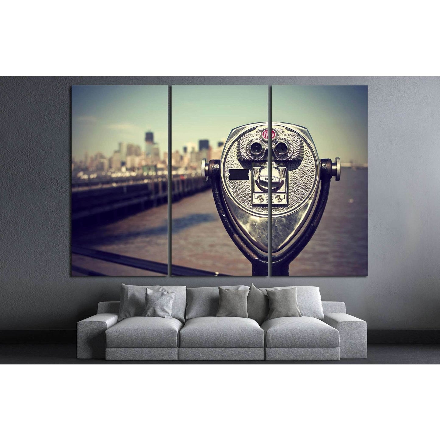 New York City, USA №863 Ready to Hang Canvas Print - Zellart Canvas Prints 0_NY_ART, ALL_Products, s-863