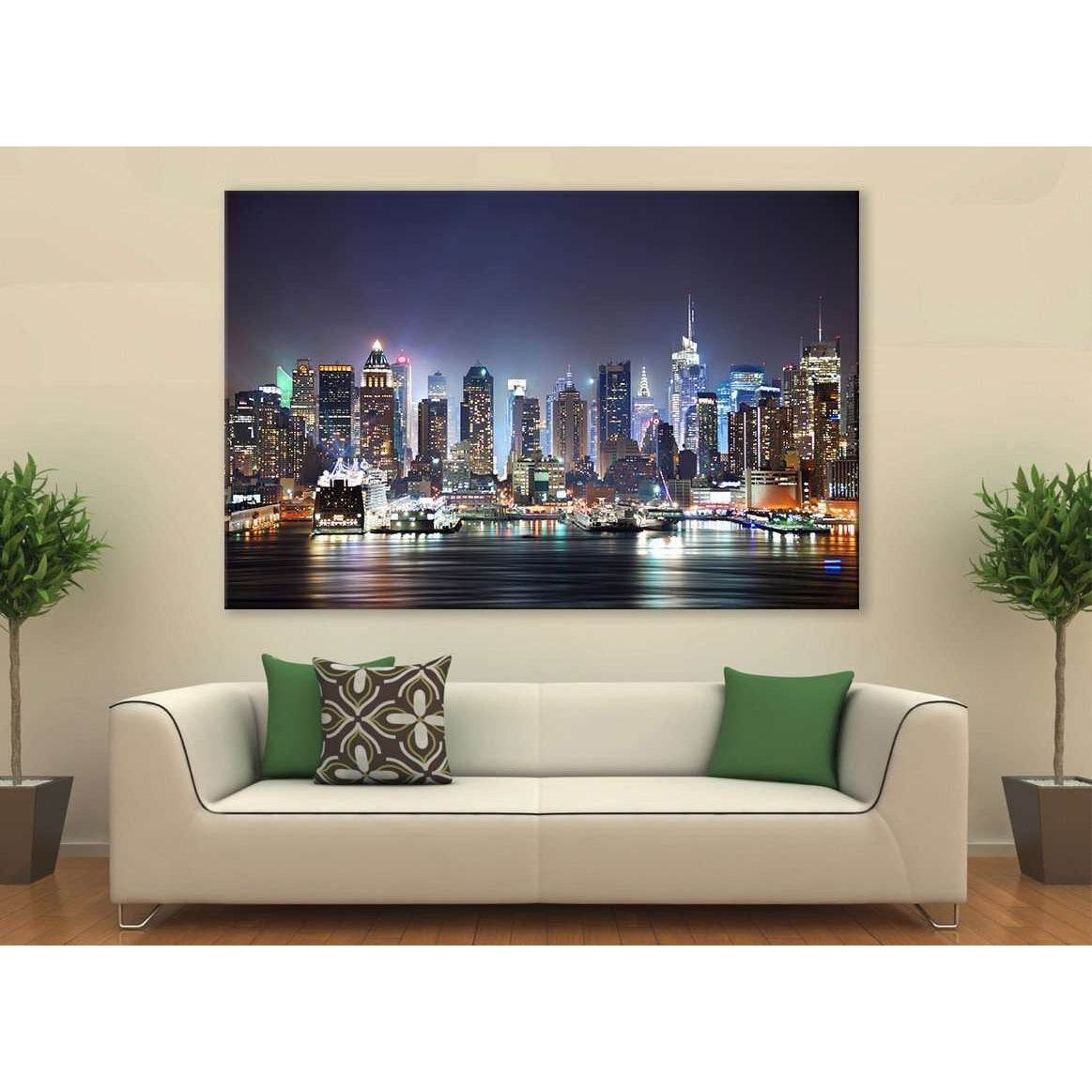New York Cityscape №612 Ready to Hang Canvas Print - Zellart Canvas Prints 0_NY_ART, ALL_Products, autopostr_pinterest_65155, autopostr_pinterest_65157, autopostr_pinterest_65158, autopostr_pinterest_65160