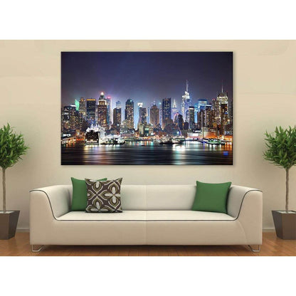 New York Cityscape №612 Ready to Hang Canvas Print - Zellart Canvas Prints 0_NY_ART, ALL_Products, autopostr_pinterest_65155, autopostr_pinterest_65157, autopostr_pinterest_65158, autopostr_pinterest_65160