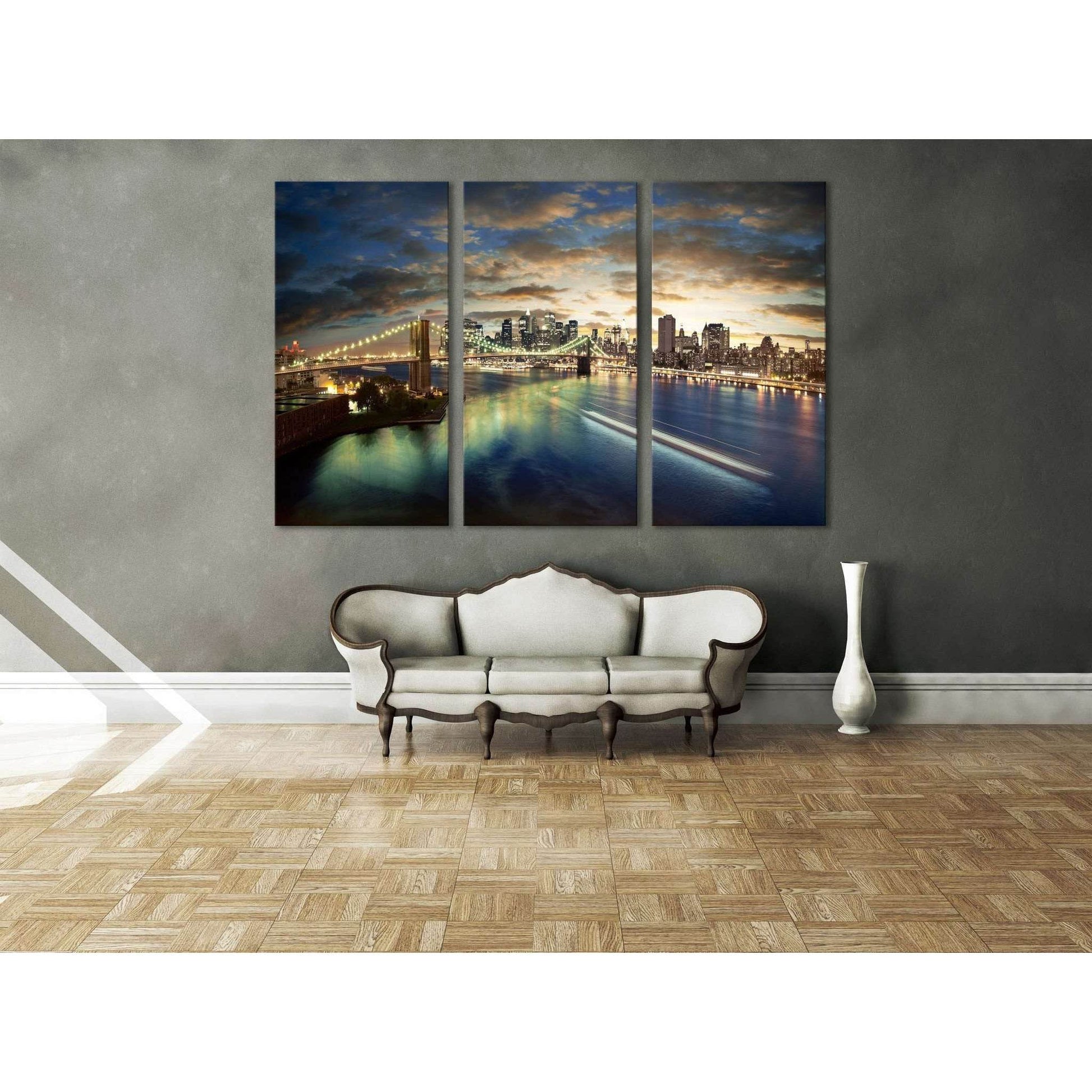 New York Cityscape №611 Ready to Hang Canvas PrintCanvas art arrives ready to hang, with hanging accessories included and no additional framing required. Every canvas print is hand-crafted, made on-demand at our workshop and expertly stretched around 100%