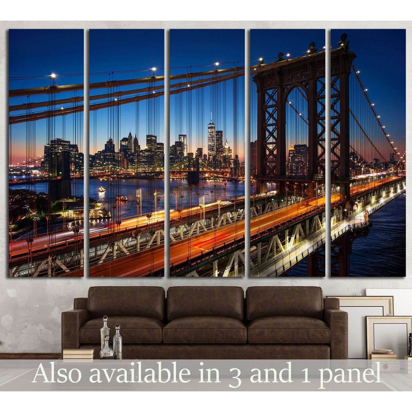 New York Manhattan №574 Ready to Hang Canvas Print - Zellart Canvas Prints 0_NY_ART, ALL_Products, s-574