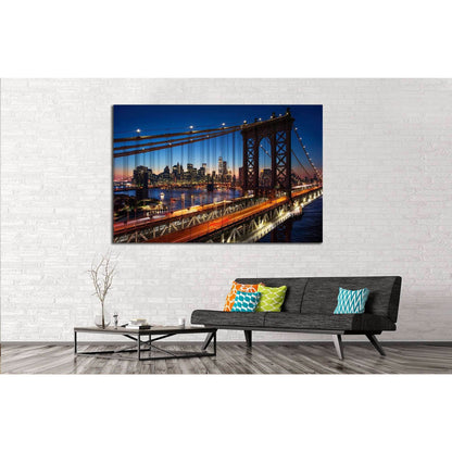 New York Manhattan №574 Ready to Hang Canvas Print - Zellart Canvas Prints 0_NY_ART, ALL_Products, s-574