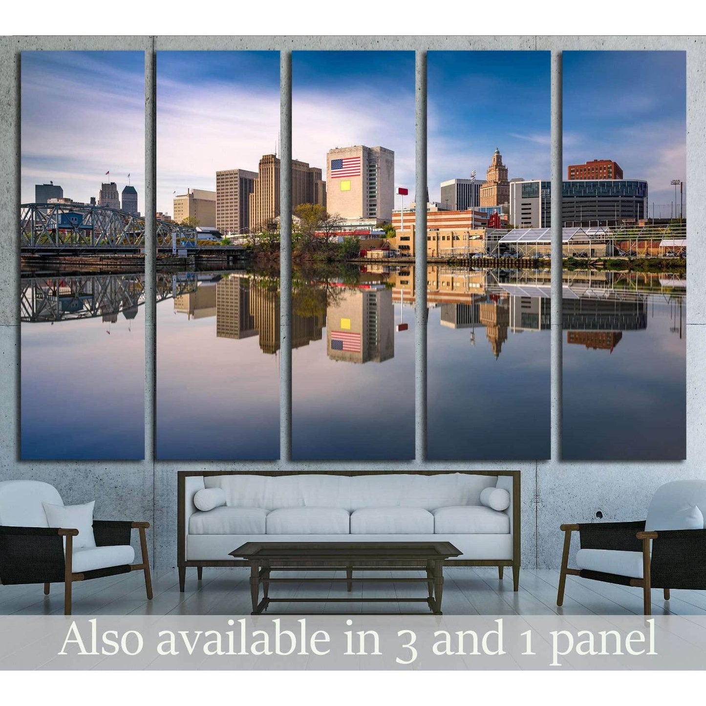 Newark, New Jersey, USA skyline on the Passaic River №1740 Ready to Hang Canvas PrintCanvas art arrives ready to hang, with hanging accessories included and no additional framing required. Every canvas print is hand-crafted, made on-demand at our workshop
