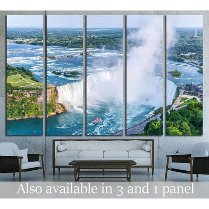 Niagara Falls Aerial View, Canadian Falls, Canada №2006 Ready to Hang Canvas PrintCanvas art arrives ready to hang, with hanging accessories included and no additional framing required. Every canvas print is hand-crafted, made on-demand at our workshop an
