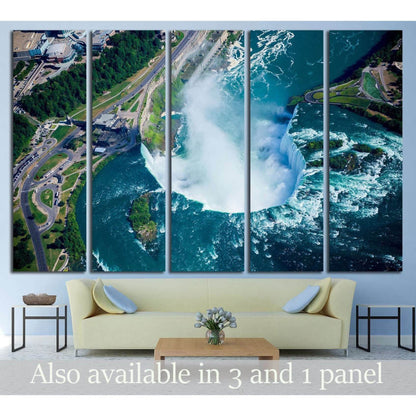 Niagara falls, Canadian side. Ontario, Canada №2914 Ready to Hang Canvas Print - Zellart Canvas Prints ALL_Products, s-2914, Waterfall