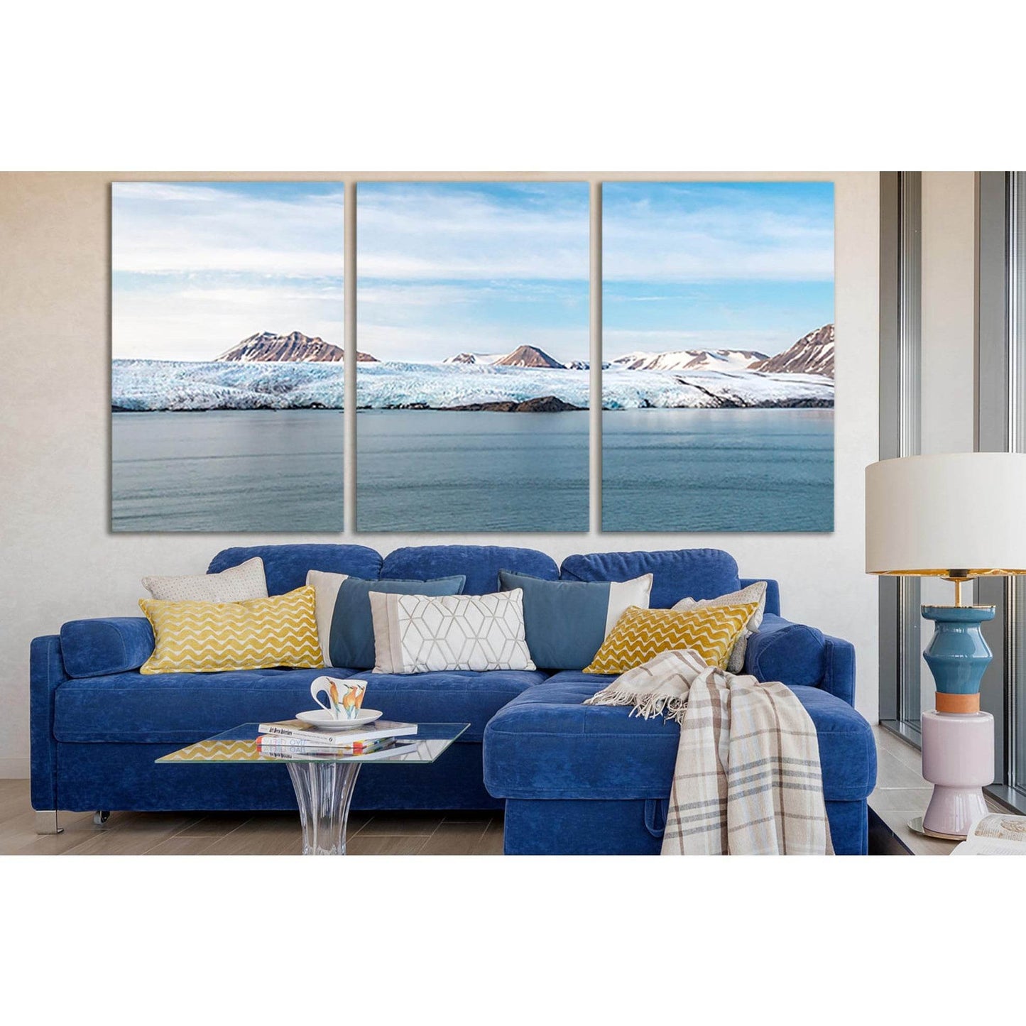 Nordenskiöld Glacier At Pyramiden On Svalbard №SL1340 Ready to Hang Canvas Print - Zellart Canvas Prints 0new, ALL_Products, Glacials