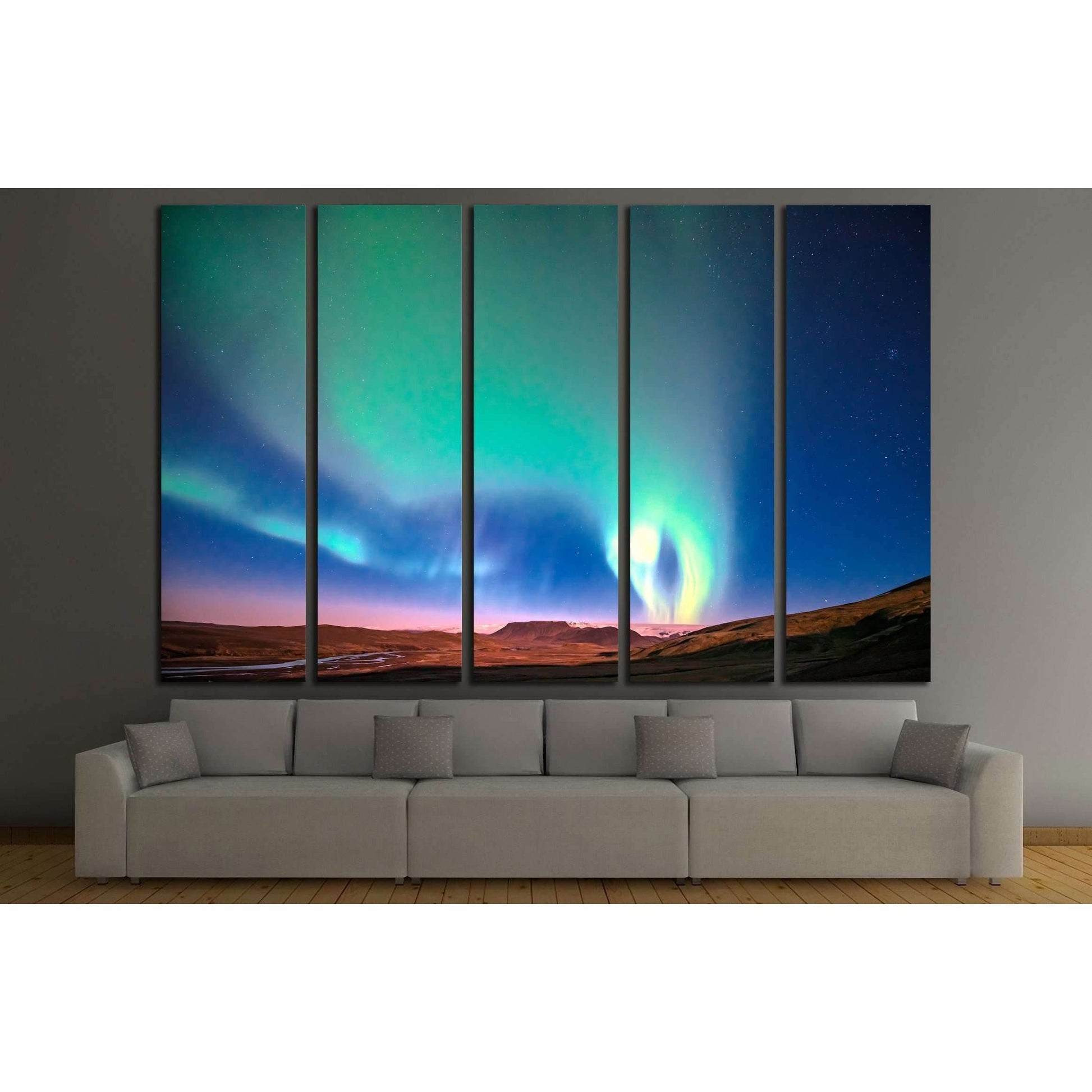 Northern Lights №2909 Ready to Hang Canvas PrintCanvas art arrives ready to hang, with hanging accessories included and no additional framing required. Every canvas print is hand-crafted, made on-demand at our workshop and expertly stretched around 100% N