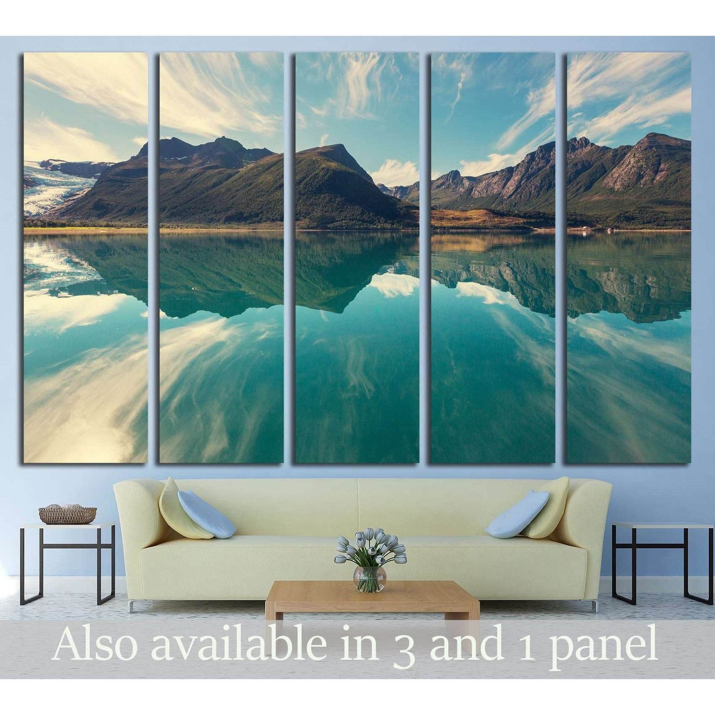 Norway landscapes №2705 Ready to Hang Canvas Print - Zellart Canvas Prints ALL_Products, s-2705