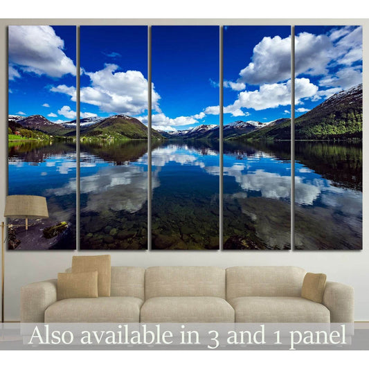 Norway natural landscape №595 Ready to Hang Canvas Print - Zellart Canvas Prints ALL_Products, s-595