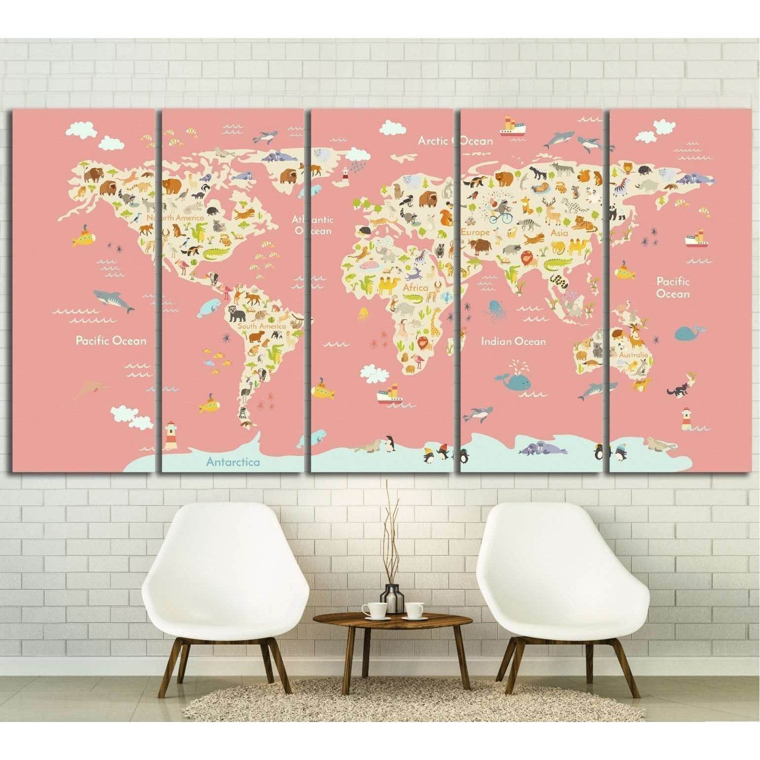 Peach nursery World Map Wall DecorDecorate your walls with a stunning Peach Nursery Map Canvas Art Print from the world's largest art gallery. Choose from thousands of Nursery map artworks with various sizing options. Choose your perfect art print to comp
