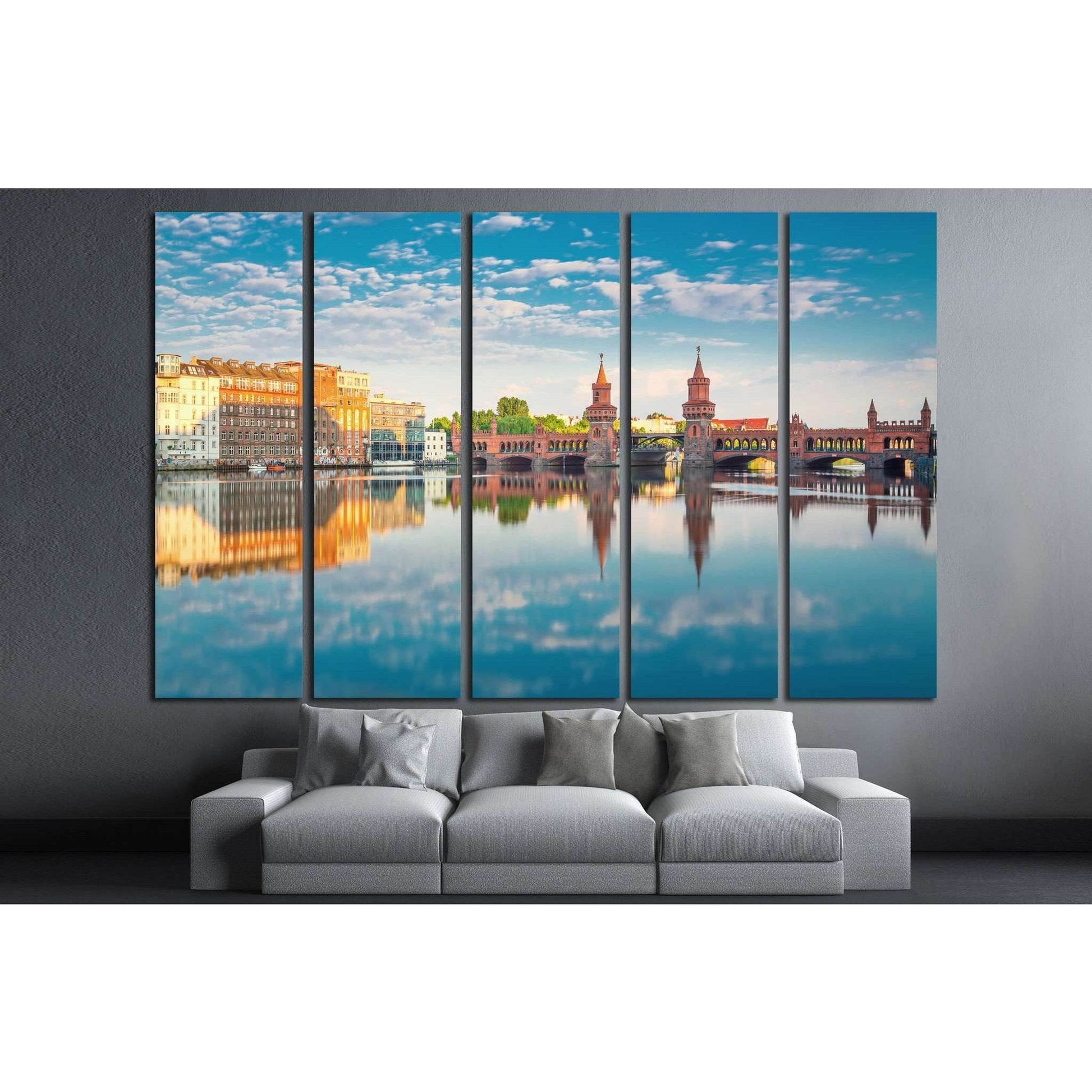 Oberbaumbruecke Berlin №1177 Ready to Hang Canvas Print - Zellart Canvas Prints ALL_Products, s-1177