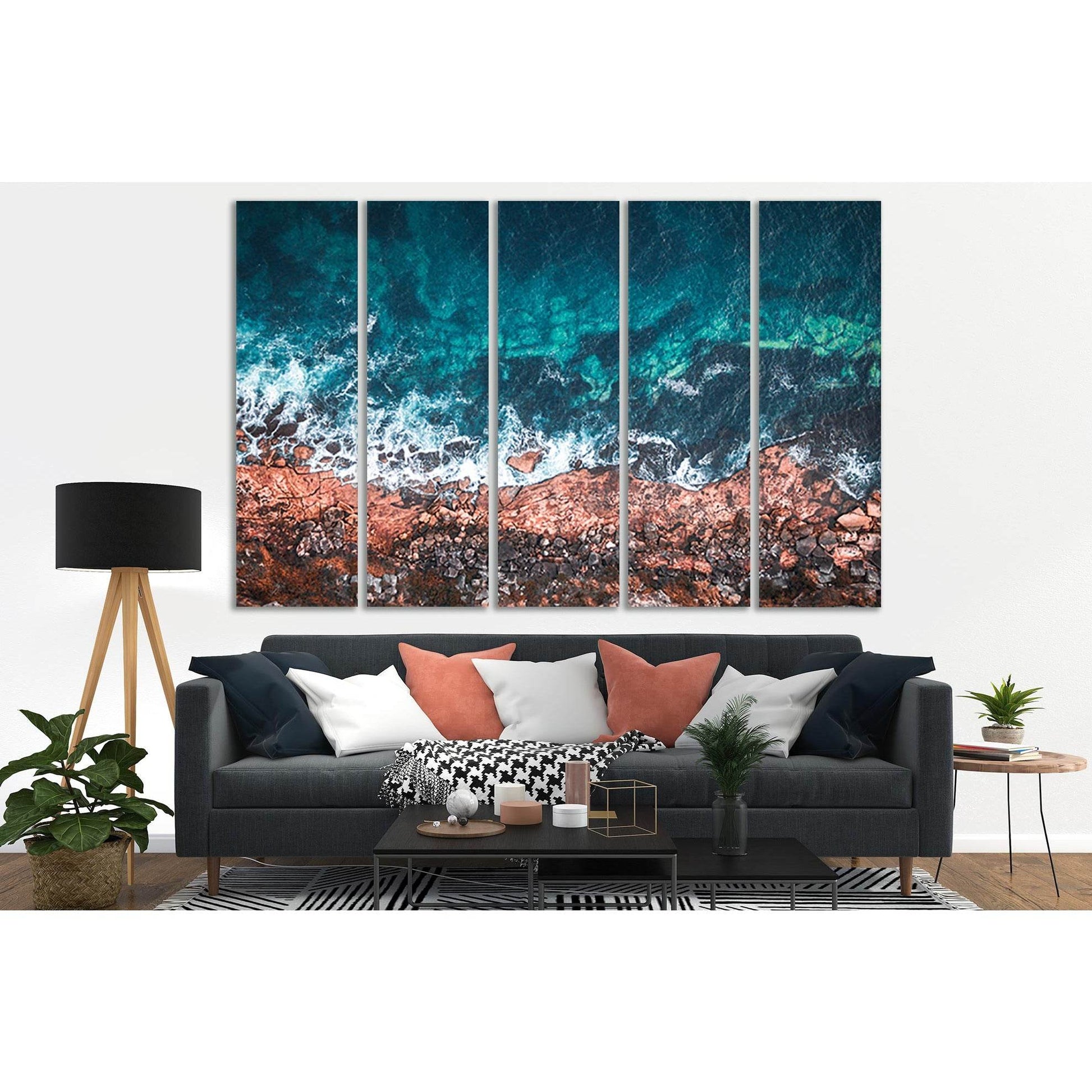 Ocean Shore Australia №SL120 Ready to Hang Canvas Print - Zellart Canvas Prints 0new, ALL_Products, Beach Ocean & Waves