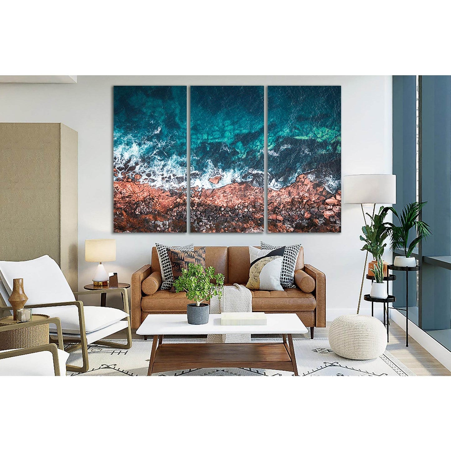 Ocean Shore Australia №SL120 Ready to Hang Canvas Print - Zellart Canvas Prints 0new, ALL_Products, Beach Ocean & Waves