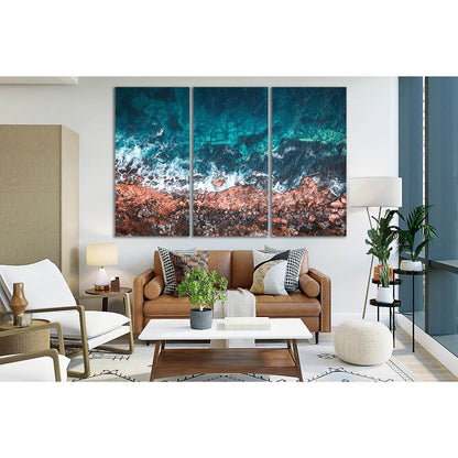 Ocean Shore Australia №SL120 Ready to Hang Canvas Print - Zellart Canvas Prints 0new, ALL_Products, Beach Ocean & Waves