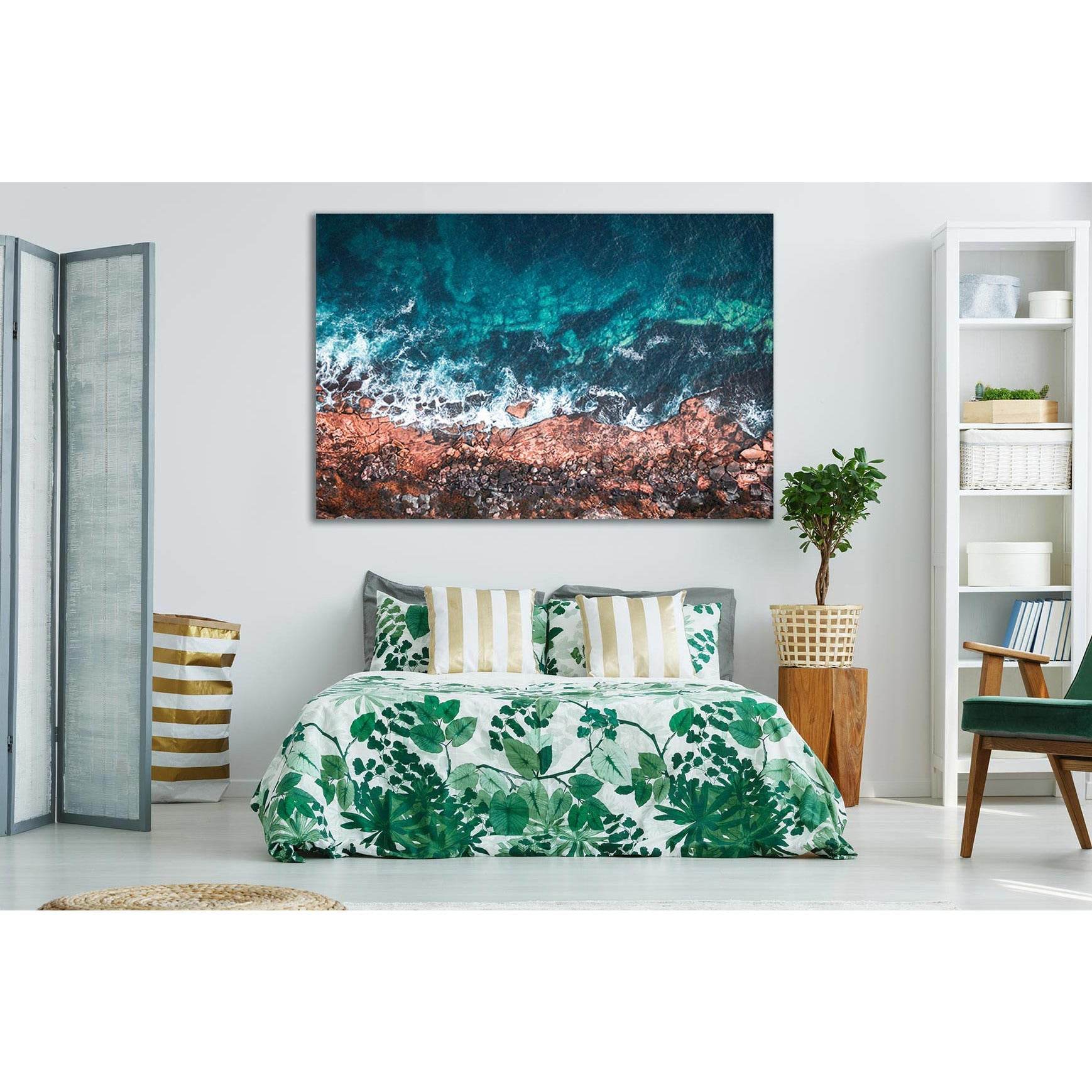 Ocean Shore Australia №SL120 Ready to Hang Canvas Print - Zellart Canvas Prints 0new, ALL_Products, Beach Ocean & Waves