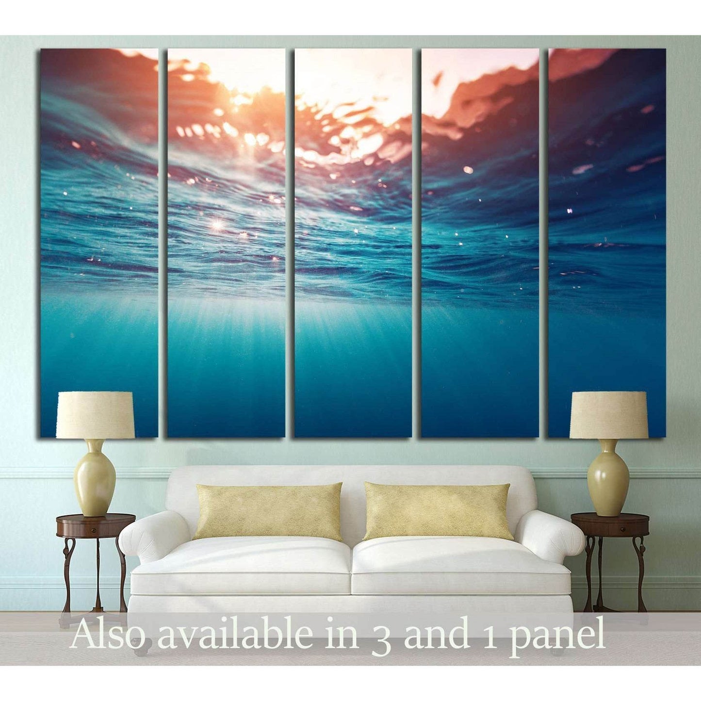 Ocean Waves №501 Ready to Hang Canvas Print - Zellart Canvas Prints ALL_Products, s-501