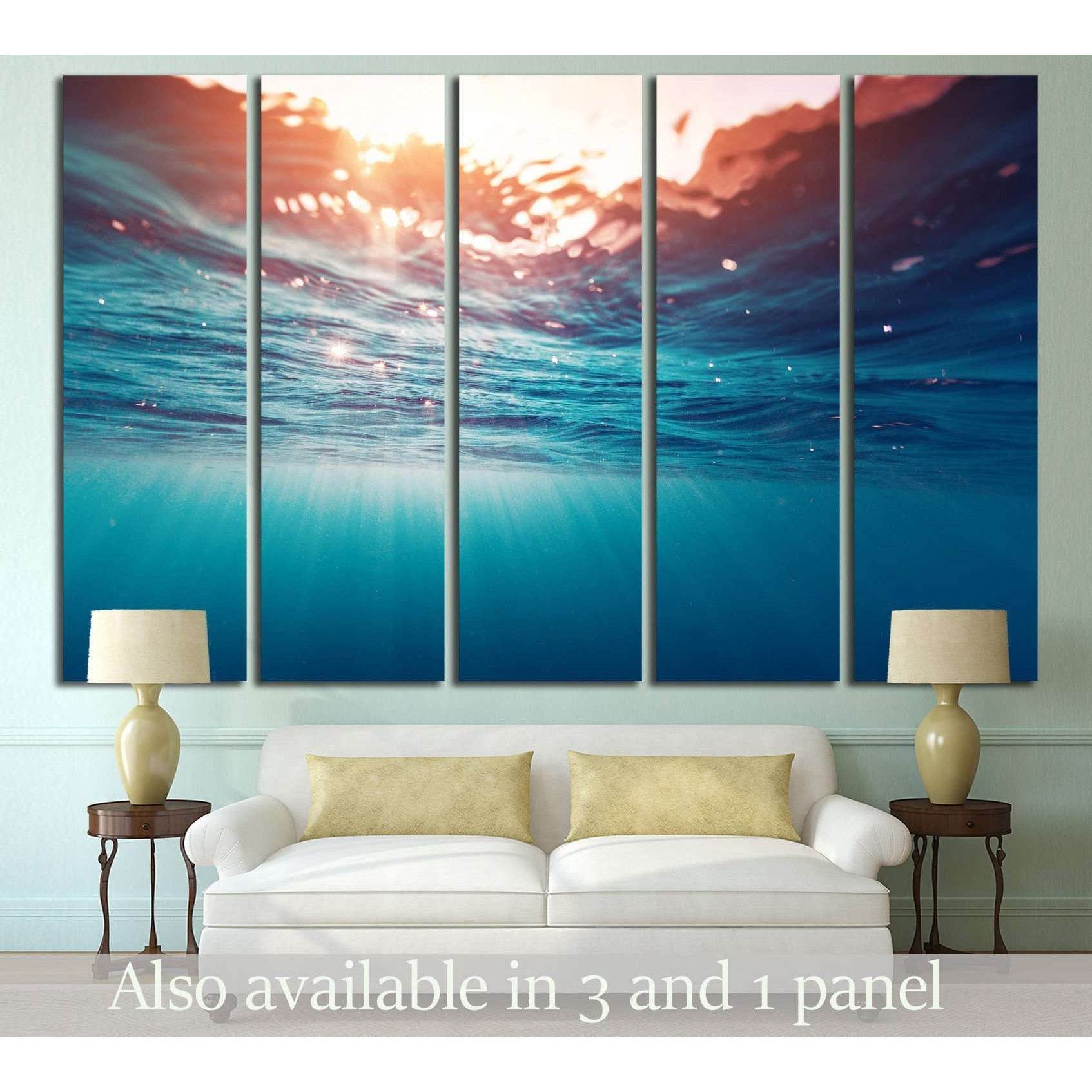 Ocean Waves №501 Ready to Hang Canvas Print - Zellart Canvas Prints ALL_Products, s-501
