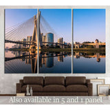 Octavio Frias de Oliveira Bridge in Sao Paulo №1241 Ready to Hang Canvas Print