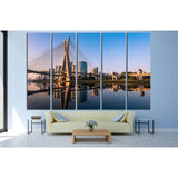 Octavio Frias de Oliveira Bridge in Sao Paulo №1241 Ready to Hang Canvas Print