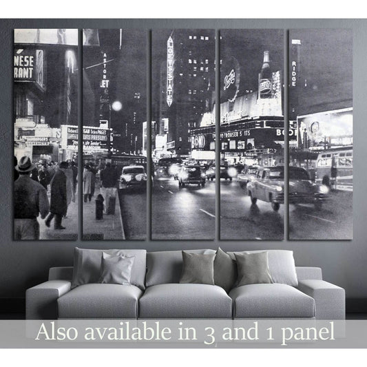 Ogoniok shows old photo of Broadway in New York made by U. №2601 Ready to Hang Canvas PrintCanvas art arrives ready to hang, with hanging accessories included and no additional framing required. Every canvas print is hand-crafted, made on-demand at our wo
