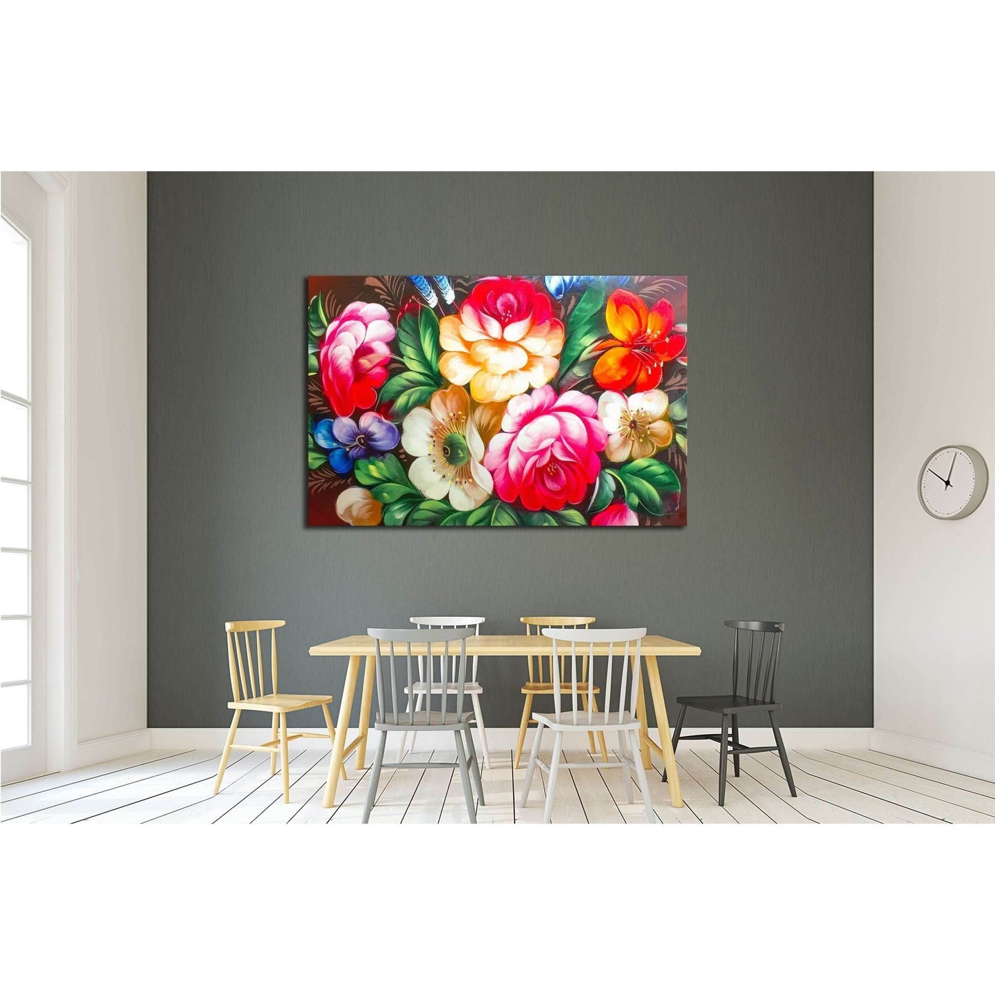 Oil Painting, Impressionism style, texture painting, flower still life painting art painted color image №2573 Ready to Hang Canvas PrintCanvas art arrives ready to hang, with hanging accessories included and no additional framing required. Every canvas pr