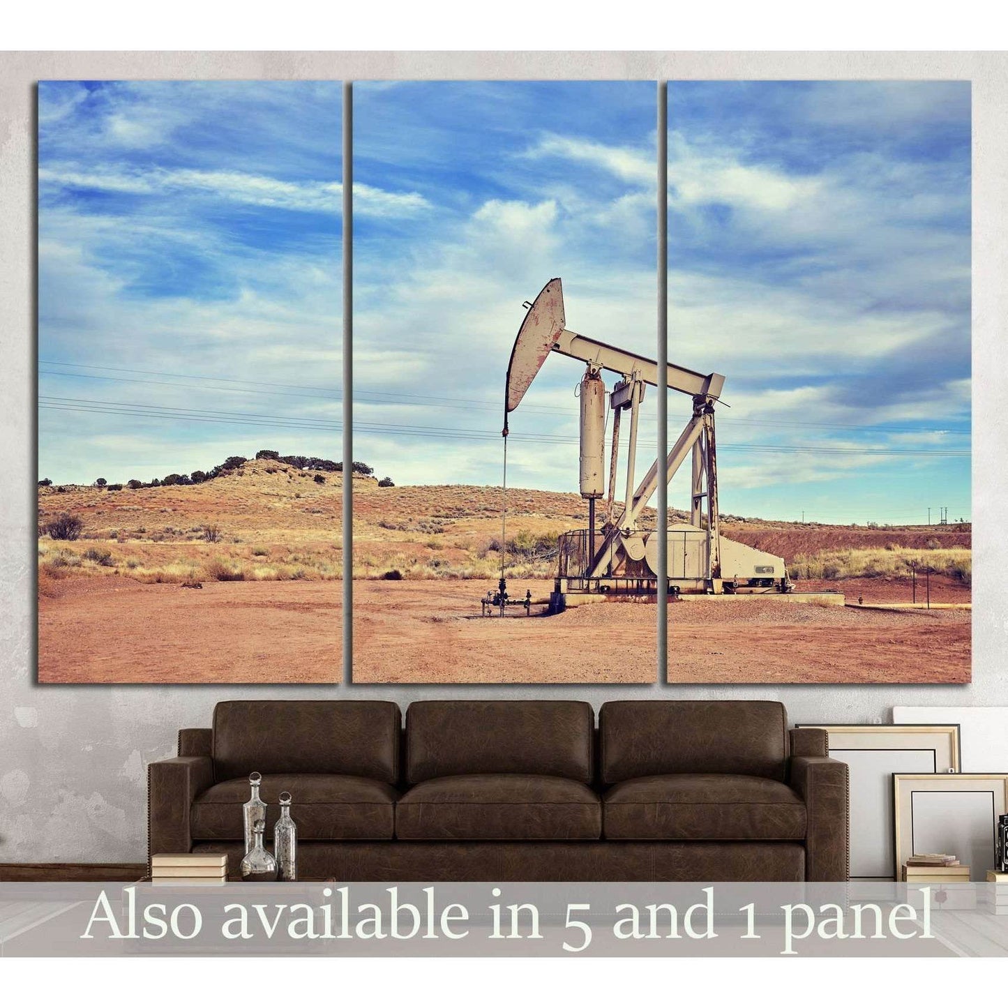 oil pump №865 Ready to Hang Canvas Print - Zellart Canvas Prints ALL_Products, s-865
