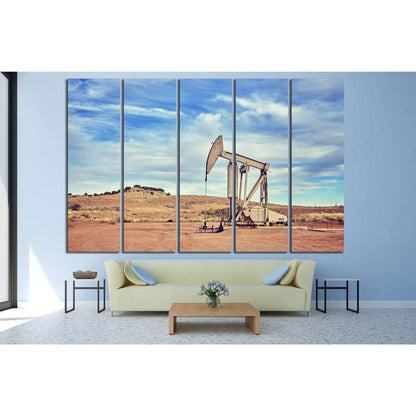 oil pump №865 Ready to Hang Canvas Print - Zellart Canvas Prints ALL_Products, s-865