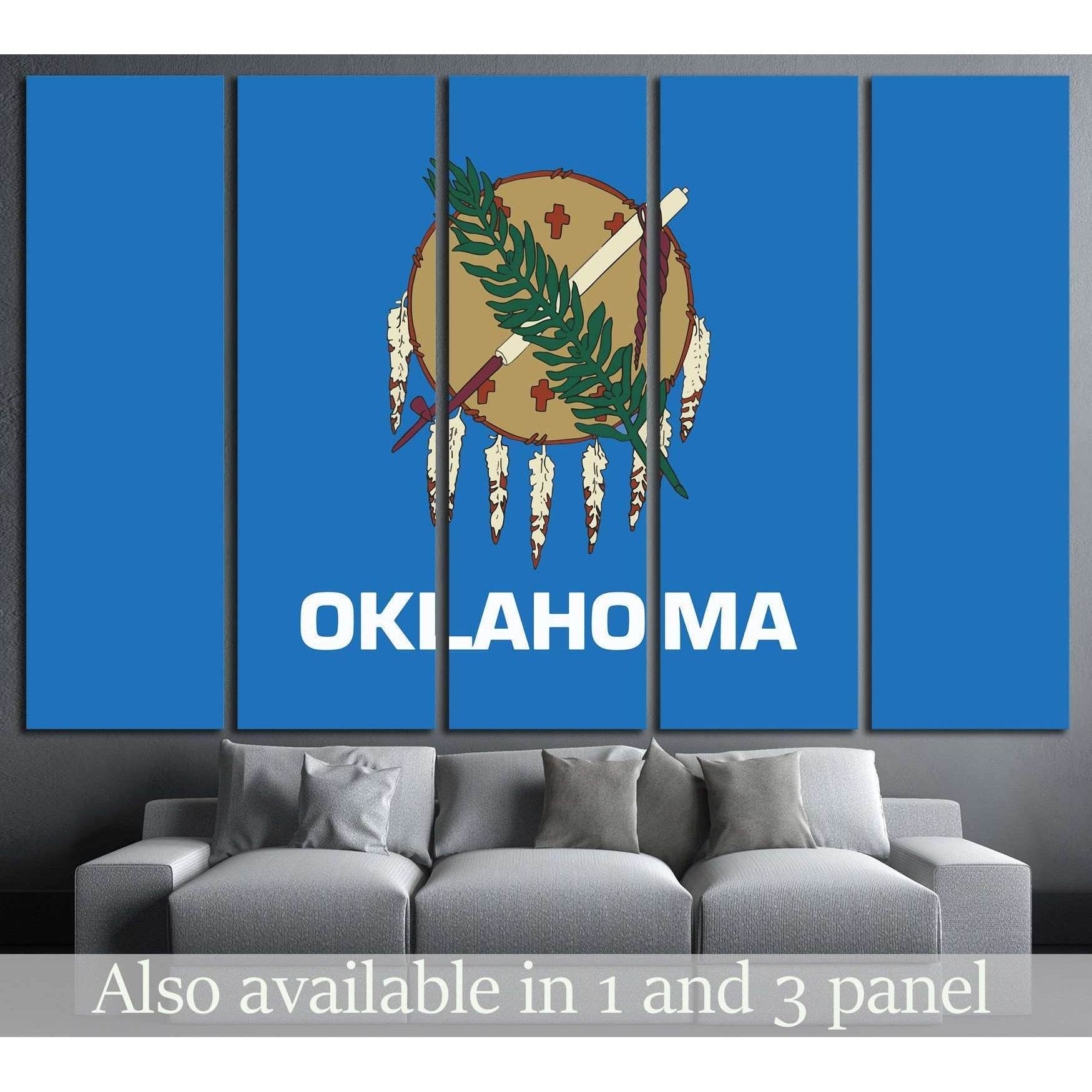 Oklahoma №656 Ready to Hang Canvas PrintCanvas art arrives ready to hang, with hanging accessories included and no additional framing required. Every canvas print is hand-crafted, made on-demand at our workshop and expertly stretched around 100% North Ame