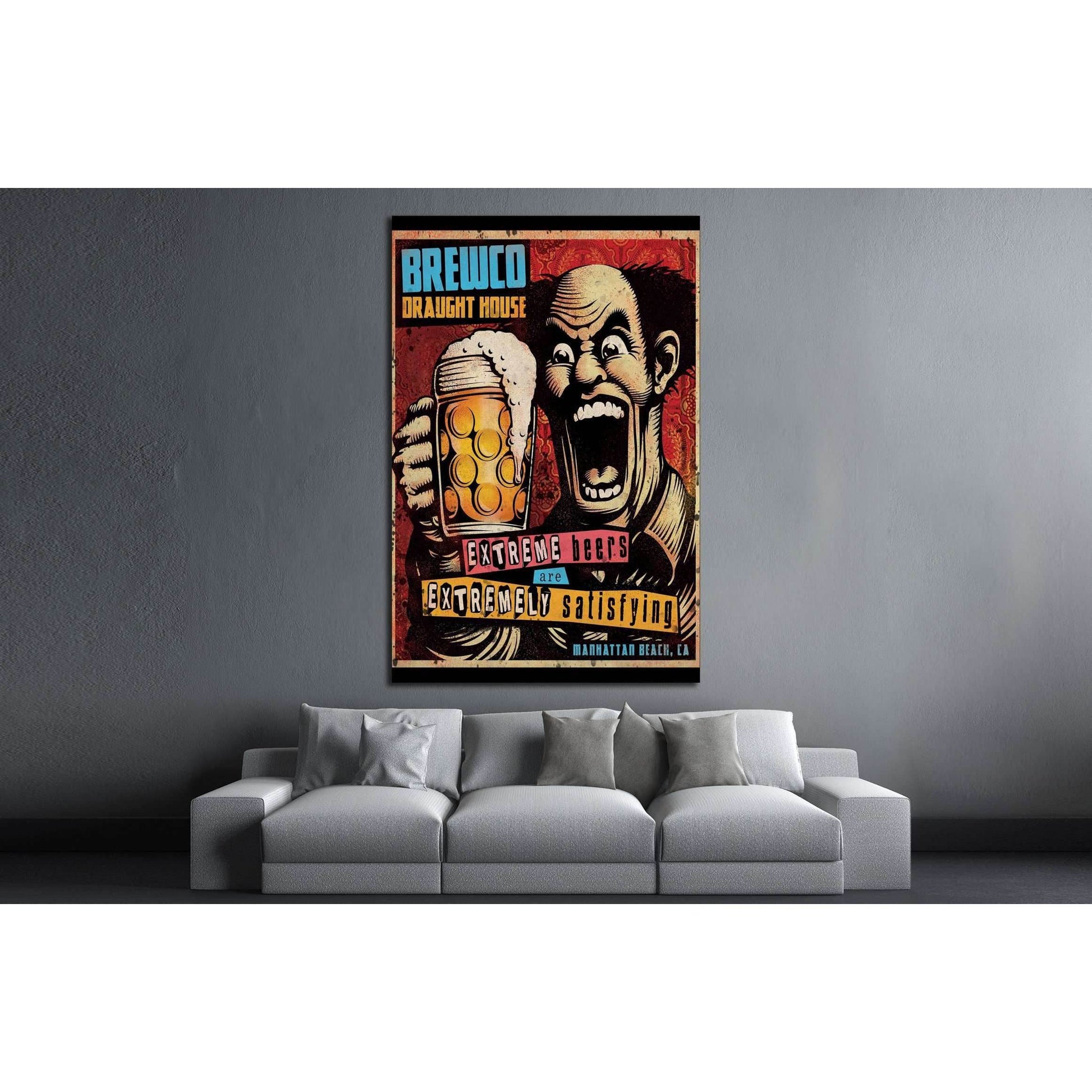 old beer quadro №3470 Ready to Hang Canvas PrintCanvas art arrives ready to hang, with hanging accessories included and no additional framing required. Every canvas print is hand-crafted, made on-demand at our workshop and expertly stretched around 100% N