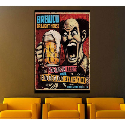 old beer quadro №3470 Ready to Hang Canvas PrintCanvas art arrives ready to hang, with hanging accessories included and no additional framing required. Every canvas print is hand-crafted, made on-demand at our workshop and expertly stretched around 100% N