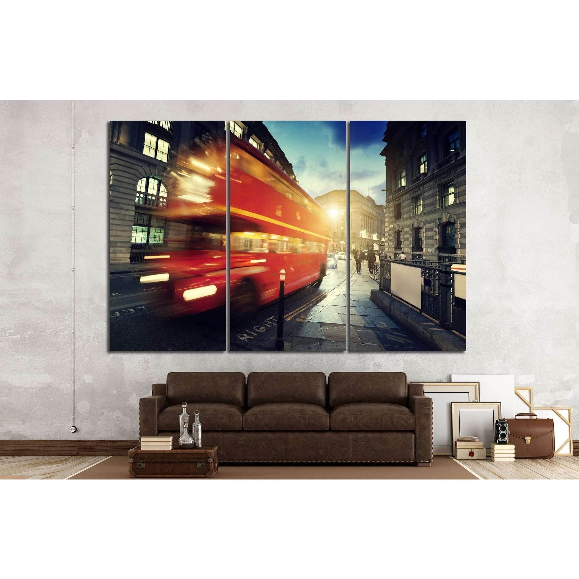 old bus on street of London №792 Ready to Hang Canvas PrintCanvas art arrives ready to hang, with hanging accessories included and no additional framing required. Every canvas print is hand-crafted, made on-demand at our workshop and expertly stretched ar