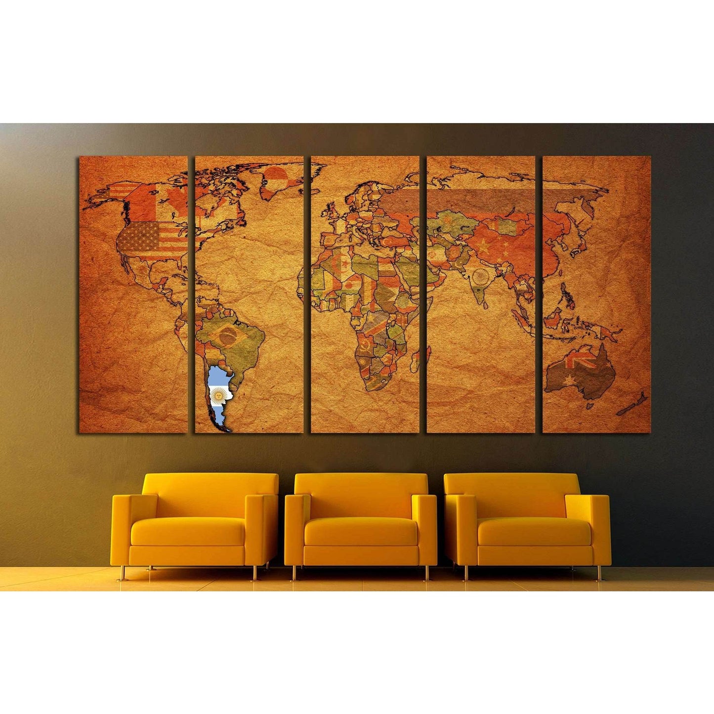 Grunge Political World Map Canvas PrintDecorate your walls with a stunning Grunge map Canvas Art Print from the world's largest art gallery. Choose from thousands of Map artworks with various sizing options. Choose your perfect art print to complete your