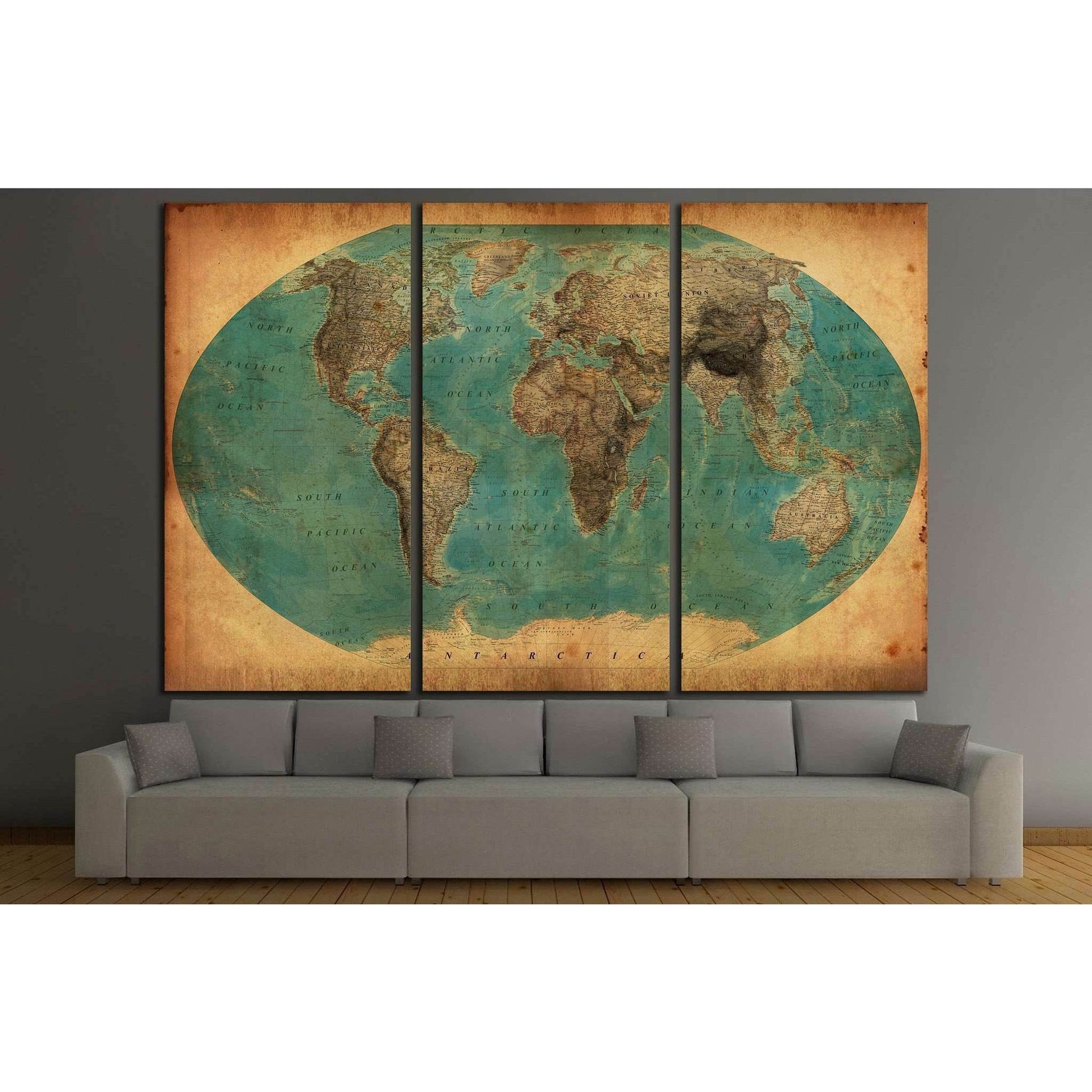 Old Vintage World Map Canvas PrintDecorate your walls with a vintage World Map Canvas Art Print from the world's largest art gallery. Choose from thousands of Vintage Map artworks with various sizing options. Choose your perfect art print to complete your