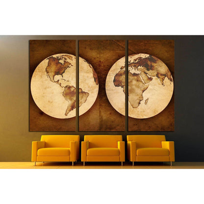 old world map №2809 Ready to Hang Canvas PrintCanvas art arrives ready to hang, with hanging accessories included and no additional framing required. Every canvas print is hand-crafted, made on-demand at our workshop and expertly stretched around 100% Nor