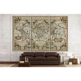 Old World map №1457 Ready to Hang Canvas Print