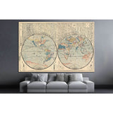 Old World Map №1469 Ready to Hang Canvas Print