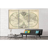 Old World Map №1471 Ready to Hang Canvas Print