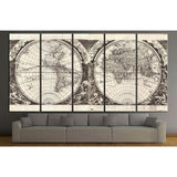 Old World Map №1476 Ready to Hang Canvas Print