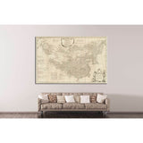 Old World Map №1485 Ready to Hang Canvas Print