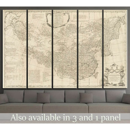 Old World Map №1485 Ready to Hang Canvas PrintCanvas art arrives ready to hang, with hanging accessories included and no additional framing required. Every canvas print is hand-crafted, made on-demand at our workshop and expertly stretched around 100% Nor