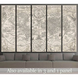 Old World Map №1487 Ready to Hang Canvas Print
