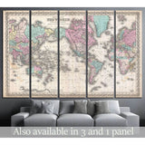 Old World Map №1490 Ready to Hang Canvas Print