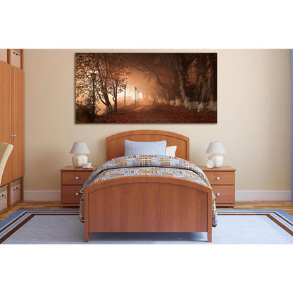 Olea Autumn Trees №SL498 Ready to Hang Canvas Print - Zellart Canvas Prints 0new, ALL_Products, Trees Wall Art