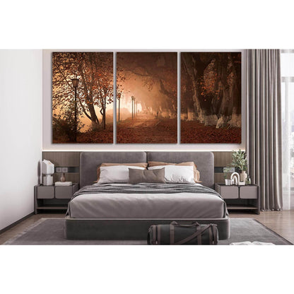 Olea Autumn Trees №SL498 Ready to Hang Canvas Print - Zellart Canvas Prints 0new, ALL_Products, Trees Wall Art